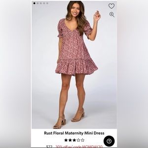 Pinkblush floral maternity dress